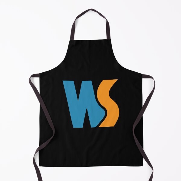 Item preview, Modern Blue Orange Interlocking WS Monogram Logo Art designed and sold by cayangakyu.