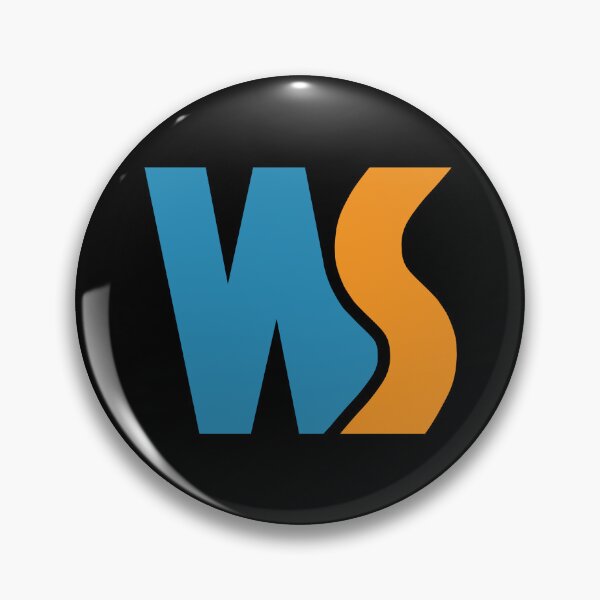 Item preview, Modern Blue Orange Interlocking WS Monogram Logo Art designed and sold by cayangakyu.