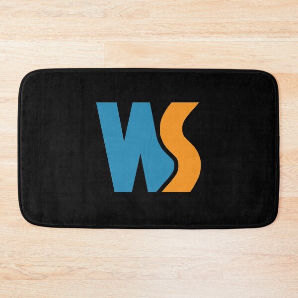 Item preview, Modern Blue Orange Interlocking WS Monogram Logo Art designed and sold by cayangakyu.