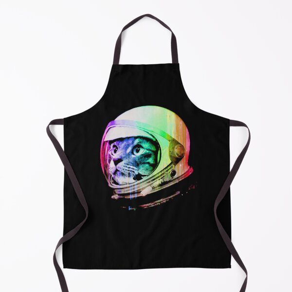 Item preview, Colorful Rainbow Astronaut Cat Space Helmet Pop Art designed and sold by CharlotLeclerc.