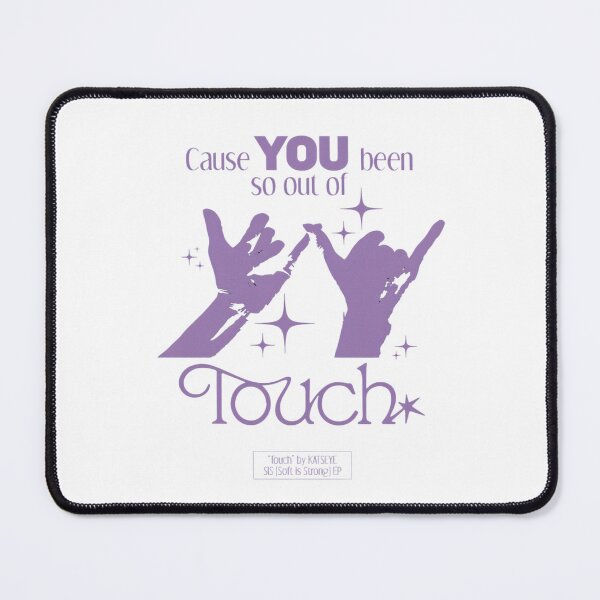 Item preview, KATSEYE Touch Lyrics Soft Is Strong Purple Graphic designed and sold by cubomtumeshop.
