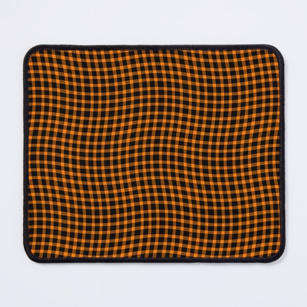 Item preview, Plaid Wavy Pattern Orange Brown designed and sold by ArtbyDebbieC.