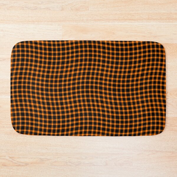 Item preview, Plaid Wavy Pattern Orange Brown designed and sold by ArtbyDebbieC.