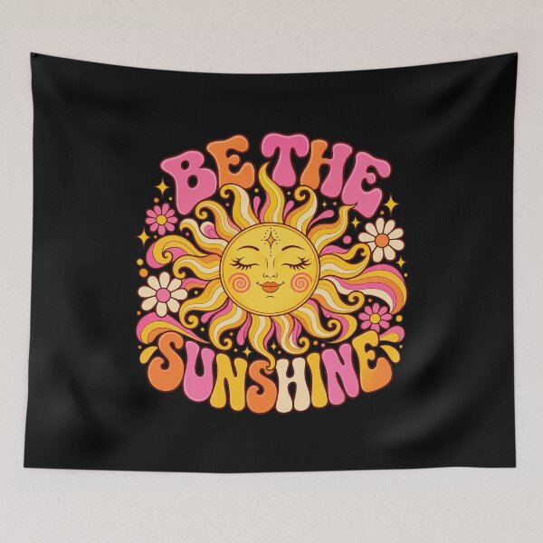 Item preview, Be The Sunshine, Groovy 70s Sun Flowers Retro designed and sold by graphic-genie.