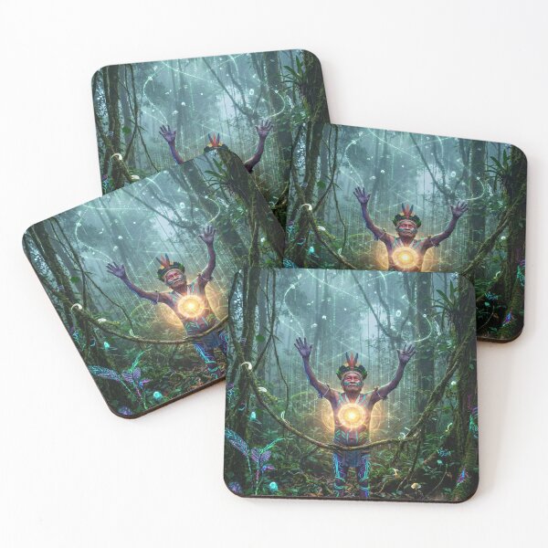 Item preview, Spirit of the Jungle · Sacred Medicine and Spiritual Psychedelic Art designed and sold by RoninGangStudio.
