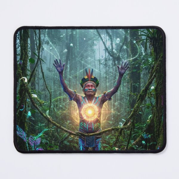 Item preview, Spirit of the Jungle · Sacred Medicine and Spiritual Psychedelic Art designed and sold by RoninGangStudio.