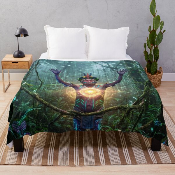 Item preview, Spirit of the Jungle · Sacred Medicine and Spiritual Psychedelic Art designed and sold by RoninGangStudio.