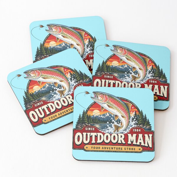 Item preview, Vintage Outdoor Man Trout Badge designed and sold by lockyrollflu.