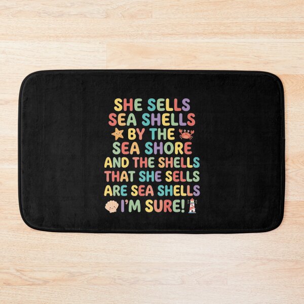 Item preview, She Sells Sea Shells By The Sea Shore Tongue Twister designed and sold by Flirt-Teez.
