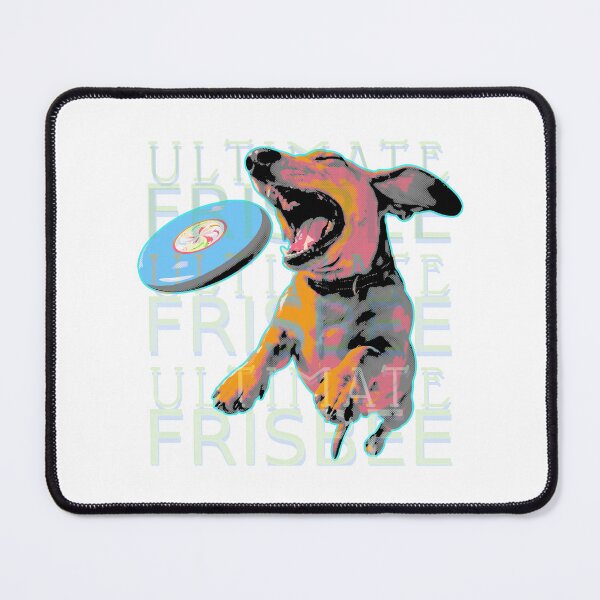 Item preview, Pop Art Dog Catching Ultimate Frisbee designed and sold by GuettoUnderClothing.
