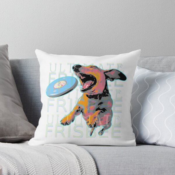 Item preview, Pop Art Dog Catching Ultimate Frisbee designed and sold by GuettoUnderClothing.