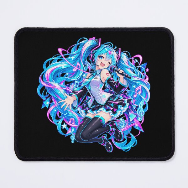 Item preview, Energetic Hatsune Miku Singing Fan Art designed and sold by DebraSLanders.