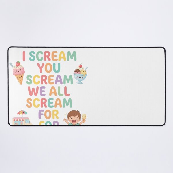 Item preview, We All Scream For Ice Cream Cute Kawaii Design designed and sold by Flirt-Teez.