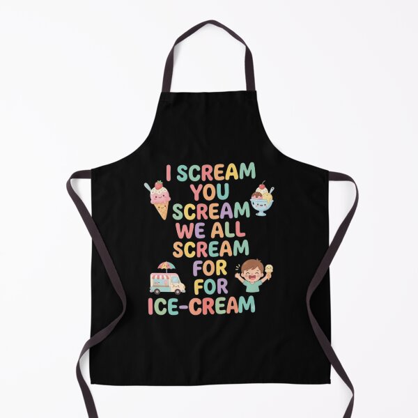 Item preview, We All Scream For Ice Cream Cute Kawaii Design designed and sold by Flirt-Teez.