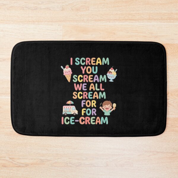 Item preview, We All Scream For Ice Cream Cute Kawaii Design designed and sold by Flirt-Teez.
