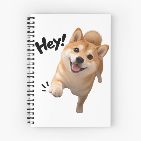 Item preview, Happy Shiba Inu Running to Say Hi – Cute Smiling Dog designed and sold by BAD TASTE CLUB.