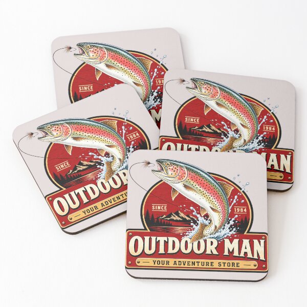 Item preview, Vintage Outdoor Man Fishing Emblem designed and sold by lockyrollflu.
