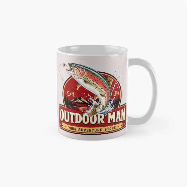 Item preview, Vintage Outdoor Man Fishing Emblem designed and sold by lockyrollflu.