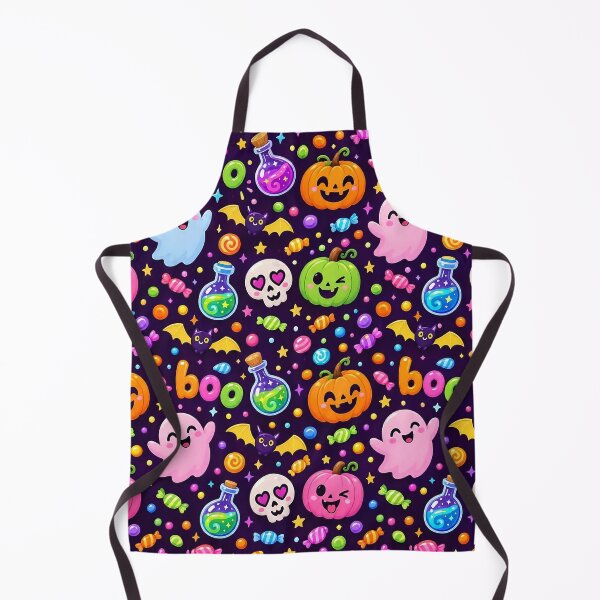 Item preview, Cute Kawaii Halloween Candy Pattern – Ghosts, Pumpkins & Spooky Treats designed and sold by IMuDesigner.