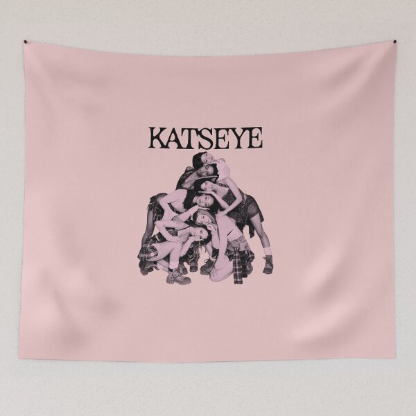 Item preview, KATSEYE Aesthetic Monochromatic Pink Stacked Group designed and sold by cubomtumeshop.