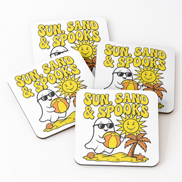 Item preview, Sun, Sand & Spooks PNG | Summerween Beach Ghost Shirt Design | Retro Summer Halloween T-Shirt | Cute Spooky Summer  designed and sold by HoMya.