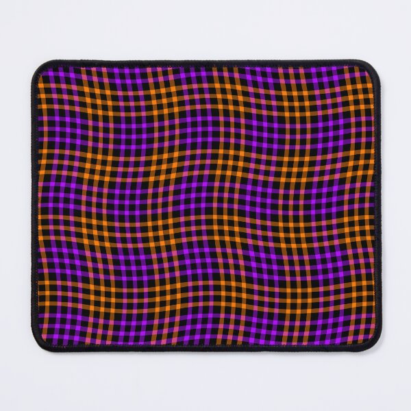Item preview, Plaid Wavy Pattern Purple Orange Black designed and sold by ArtbyDebbieC.