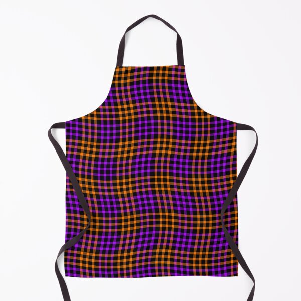 Item preview, Plaid Wavy Pattern Purple Orange Black designed and sold by ArtbyDebbieC.