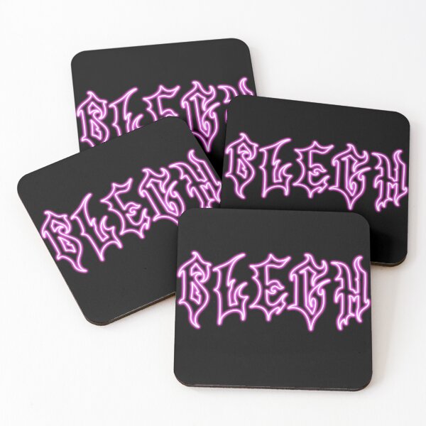 Artikelvorschau, Metal Font Glowing Neon Pink Metalcore Blegh entworfen und verkauft von Super Neon Pixels .