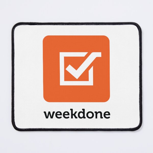 Item preview, Weekdone Orange Checkmark Productivity Business App Logo Art designed and sold by cayangakyu.