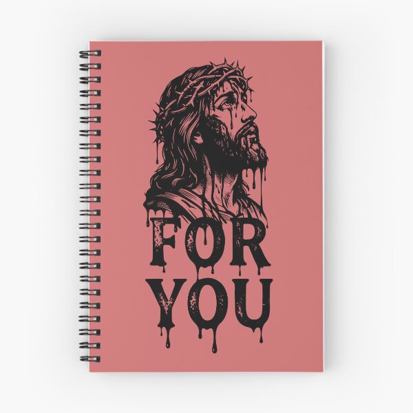 Item preview, Jesus Christ "For You" - Crown of Thorns Sacrifice Black & White Art designed and sold by Studio_88.