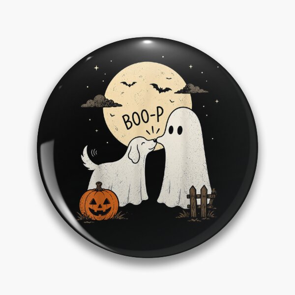 Item preview, Retro Boo Boo-p Dog Ghost Funny Halloween Dog Lovers Dog designed and sold by carlobtzzzz.