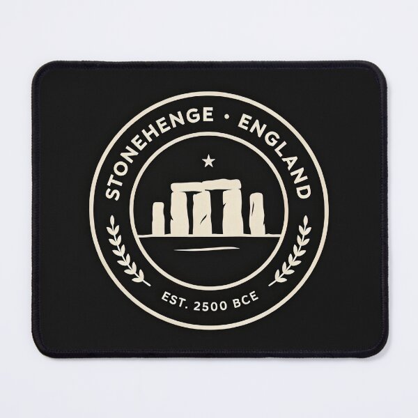 Item preview, Vintage Circular Badge Stonehenge England Travel Crest Vector designed and sold by Shutter-Dragon.