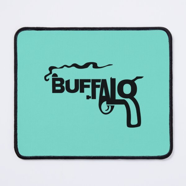 Item preview, Smoking Buffalo Handgun Wordmark Silhouette Graphic designed and sold by SarcasmLounge.