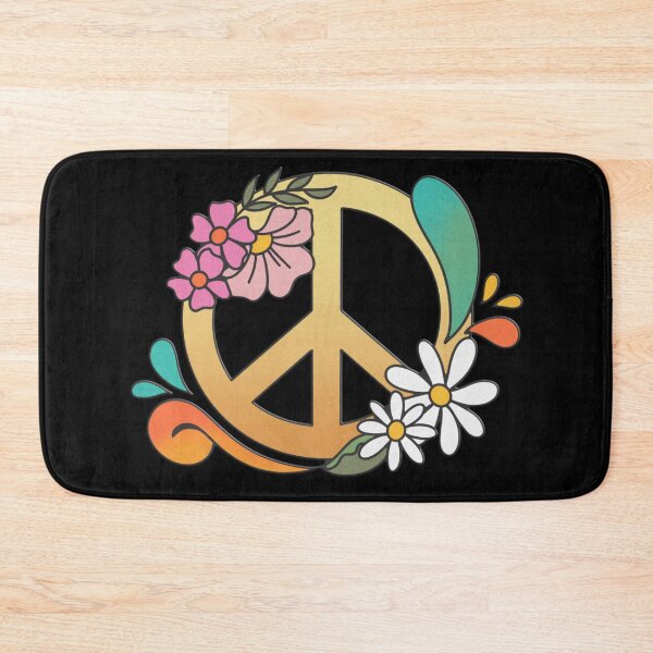 Item preview, Retro 60s 70s Peace Symbol Floral Hippie designed and sold by Jt41.