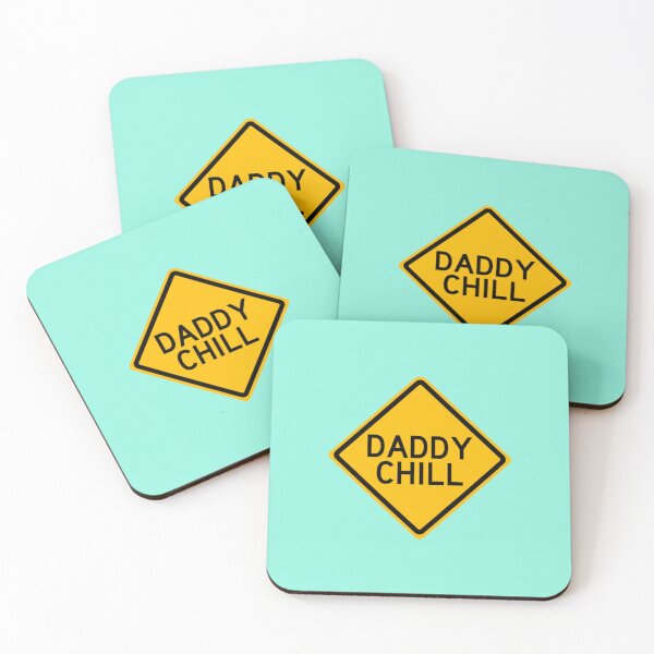 Item preview, Yellow Caution Sign Daddy Chill Meme Graphic designed and sold by SarcasmLounge.