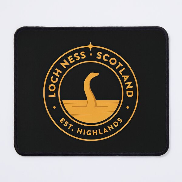 Item preview, Vintage Circular Badge Loch Ness Scotland Monster Crest Vector designed and sold by Shutter-Dragon.