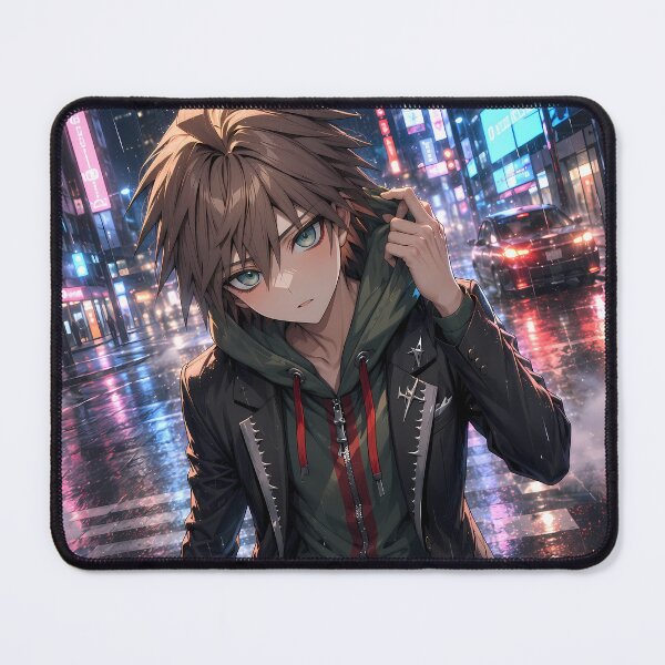 Item preview, Makoto Naegi Danganronpa Neon Rain City Wanderer designed and sold by mildaclairmo.