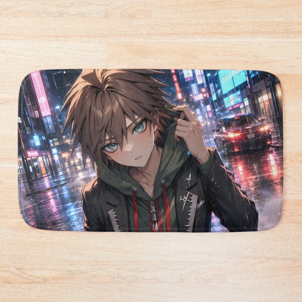 Item preview, Makoto Naegi Danganronpa Neon Rain City Wanderer designed and sold by mildaclairmo.