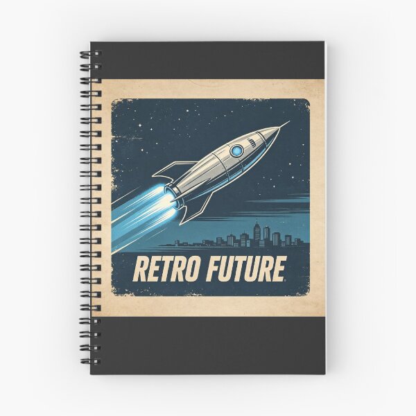 Item preview, Retro Future Space Rocket Vintage designed and sold by FerretSpark.