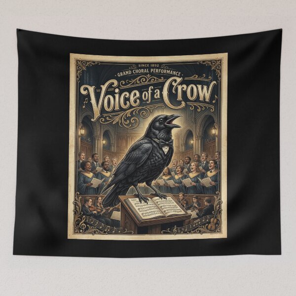 Item preview, Voice of a Crow Vintage Choir Music Concert designed and sold by Flirt-Teez.