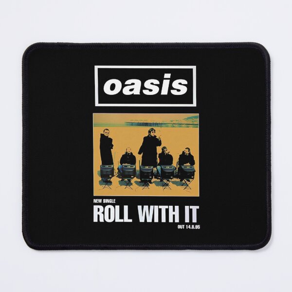 Item preview, Oasis Roll With It Single Vintage Poster designed and sold by cubomtumeshop.