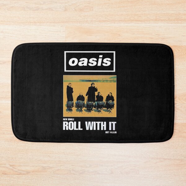 Item preview, Oasis Roll With It Single Vintage Poster designed and sold by cubomtumeshop.