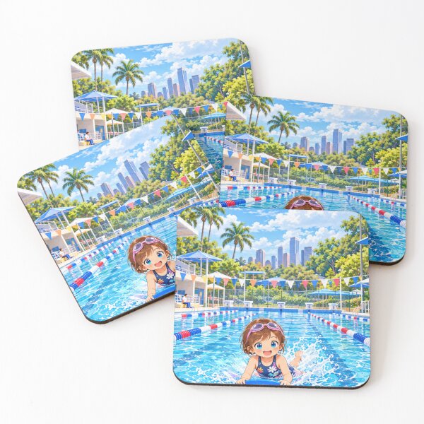 Item preview, Kenzie Swimming Cartoon Character Design designed and sold by Kenzie & Co.