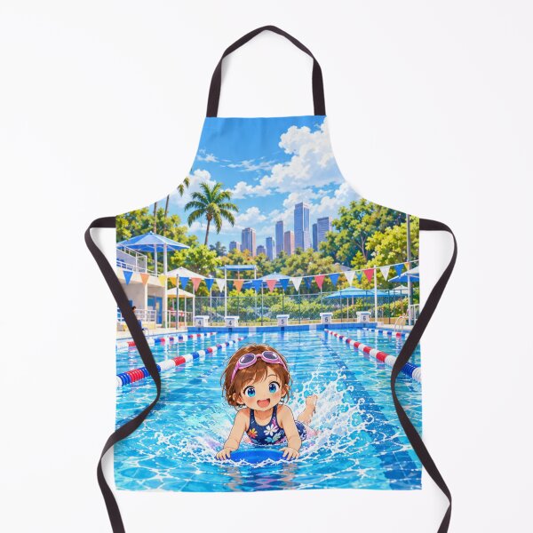 Item preview, Kenzie Swimming Cartoon Character Design designed and sold by Kenzie & Co.