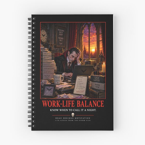 Item preview, ⚡Dead Serious Motivation Collection - Work-Life Balance designed and sold by WheelieGdArt.