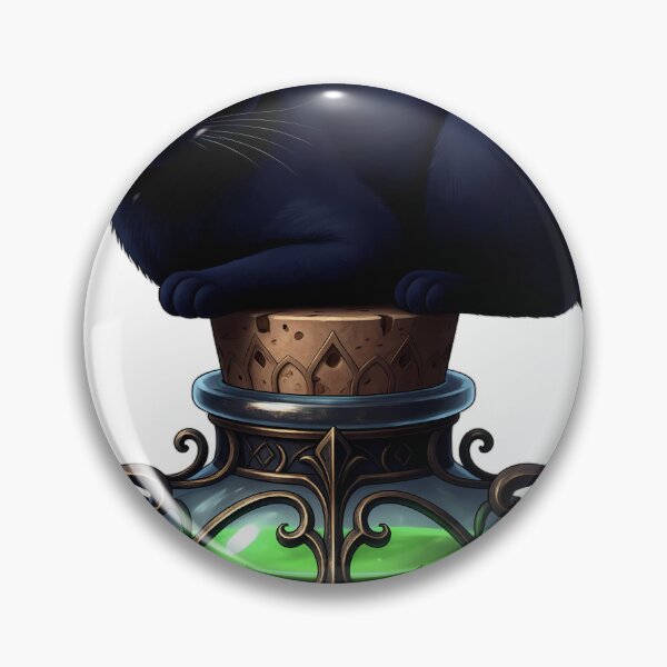 Item preview, Gothic Black Cat Emerald Poison Phial & Belladonna designed and sold by IllumeInk.