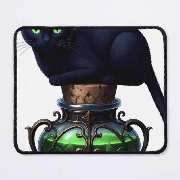 Item preview, Gothic Black Cat Emerald Poison Phial & Belladonna designed and sold by IllumeInk.