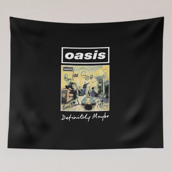 Item preview, Oasis Definitely Maybe Autographed Vintage designed and sold by cubomtumeshop.