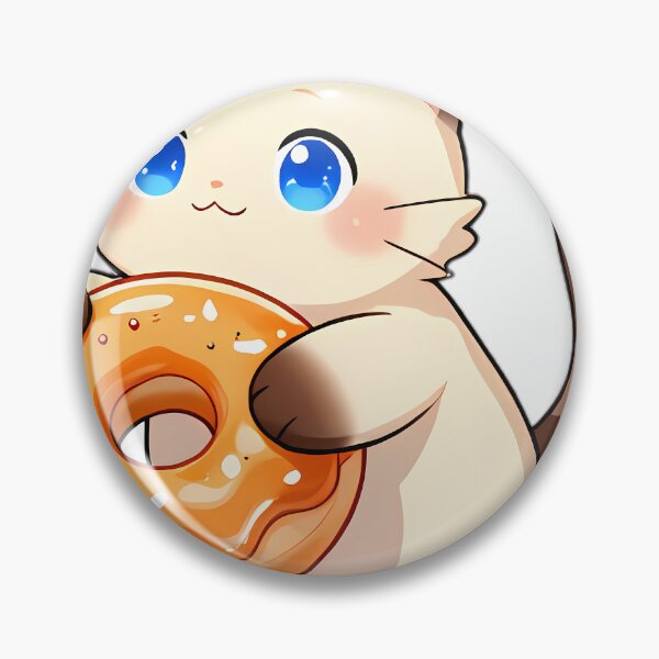 Item preview, Cute Ragdoll Cat Hugging Glazed Apple Cider Donut designed and sold by pumsquare.