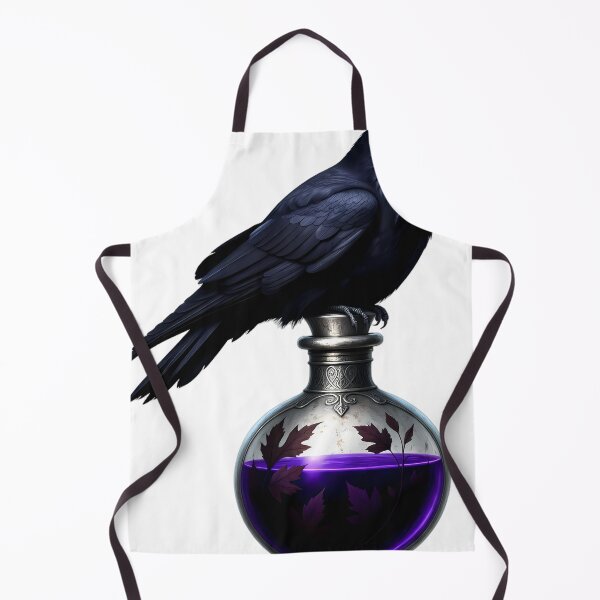Item preview, Gothic Raven Antique Pewter Poison Flask designed and sold by IllumeInk.